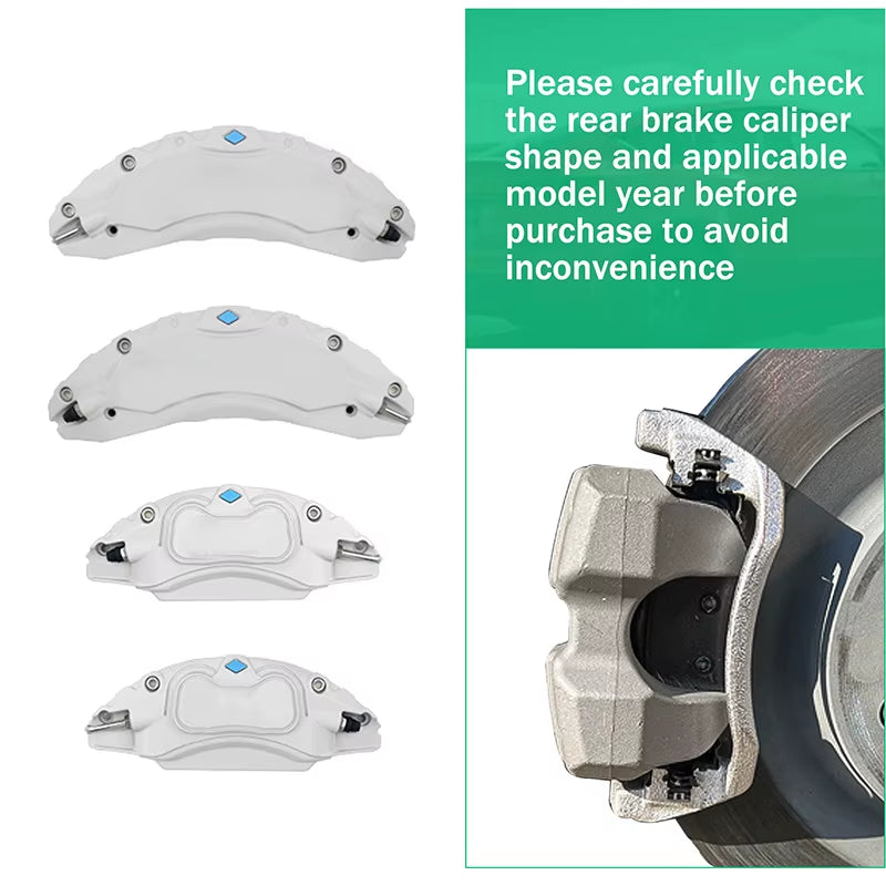 Tesla Model 3 Highland 2024 Brake Caliper Covers, Set of 4, Aluminum Alloy, 12 Colors