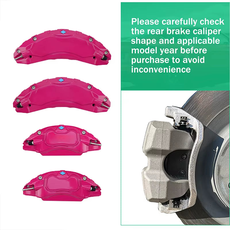 Tesla Model 3 Highland 2024 Brake Caliper Covers, Set of 4, Aluminum Alloy, 12 Colors
