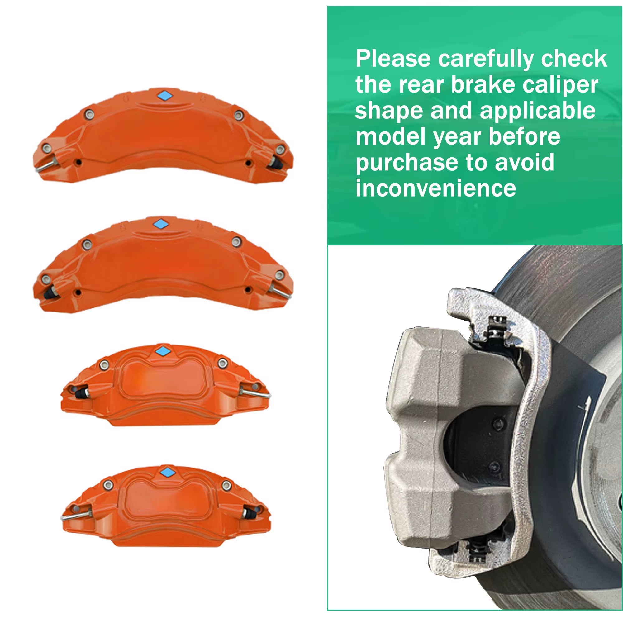 Tesla Model 3 Highland 2024 Brake Caliper Covers, Set of 4, Aluminum Alloy, 12 Colors