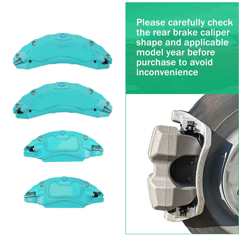 Tesla Model 3 Highland 2024 Brake Caliper Covers, Set of 4, Aluminum Alloy, 12 Colors
