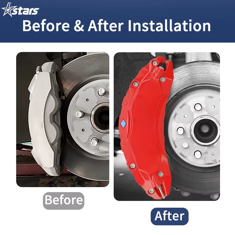 Tesla Model 3 Highland 2024 Brake Caliper Covers, Set of 4, Aluminum Alloy, 12 Colors