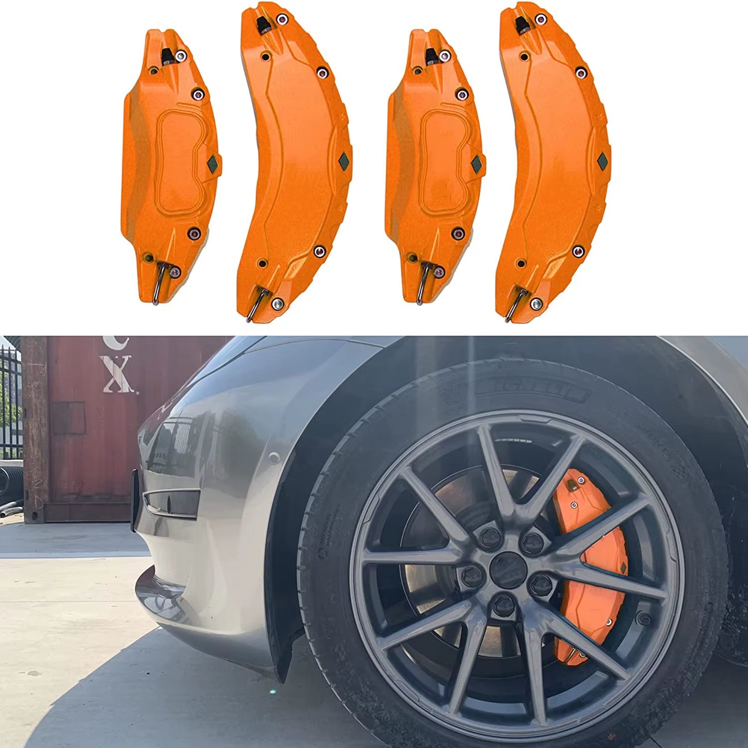Tesla Model Y (2020-2024) Brake Caliper Covers, Set of 4 (Will Not Fit the 2024 Model Y RWD)