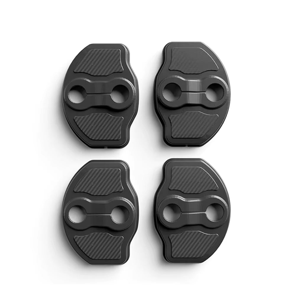 4-Pcs, Car Door Dampening Cushion, Silicone Door Lock Buckle Cover for Tesla Model Y + Model 3 2017-2024
